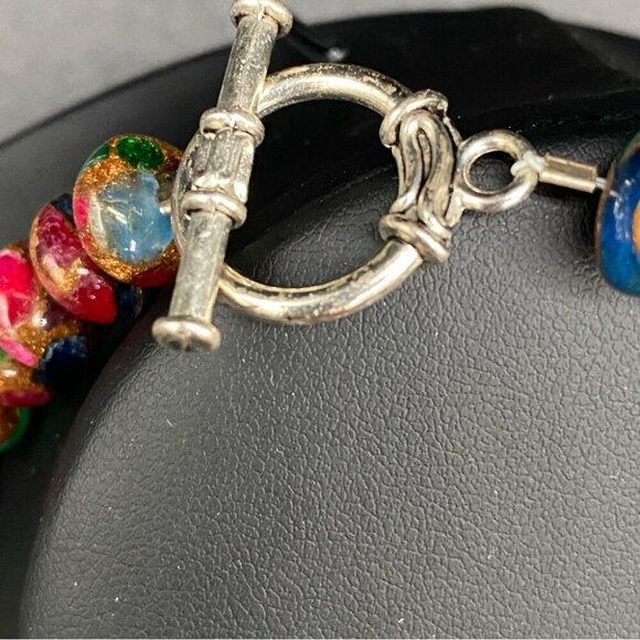 Boho Jade Quartz Stone Gemstone Necklace with Toggle Clasp - Picture 6 of 13